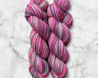 Hand Dyed Self Striping Sock Yarn (100g/400m)