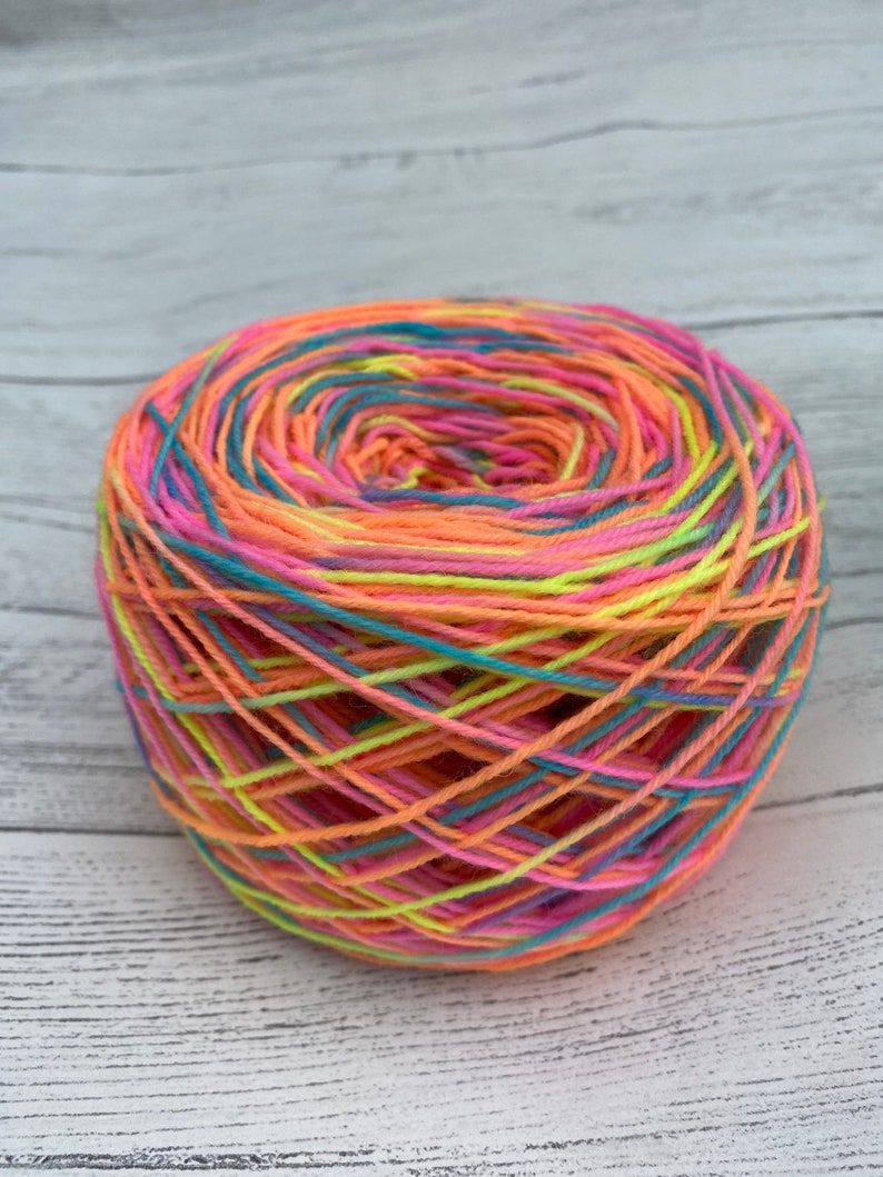 Yarn winding service, yarn caking ,yarn cake,yarn ball,hand dyed yarn cake , caked yarn image 1