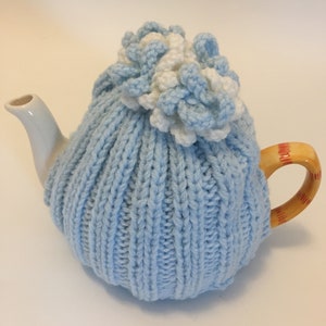 flower posy tea  cosy cosie knitting pattern pdf file uk seller