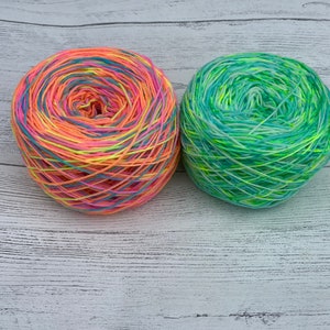 Yarn winding service, yarn caking ,yarn cake,yarn ball,hand dyed yarn cake , caked yarn image 3