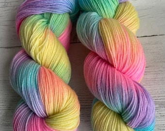 sock yarn hand dyed 100g skien