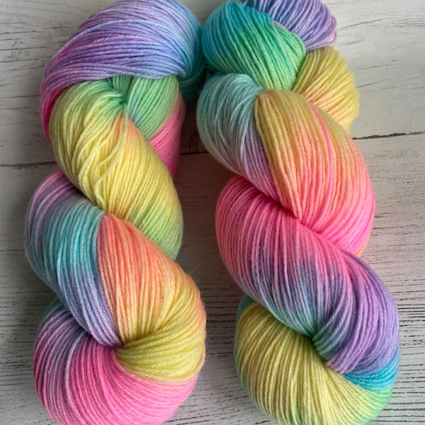 sock yarn hand dyed 100g skien