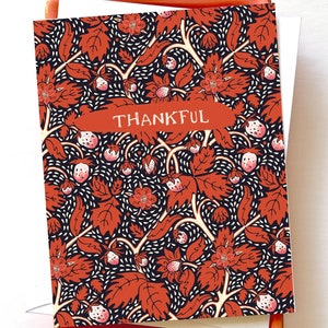 Ensemble de remerciements aux fraises, cartes de voeux, ensemble d'oeuvres d'art reconnaissants d'automne, ensemble, 8, 16, 24 pcs, cartes de fruits artistiques, merci pour l'hôte