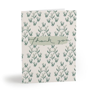 Paquete de tarjetas de agradecimiento de mayo, tarjetas de agradecimiento, flor de nacimiento, regalo de jardinería, tarjeta de flor de nacimiento, regalo para ella, tarjetas de agradecimiento florales