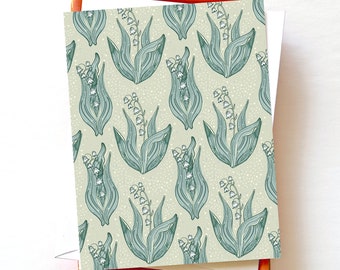 Lily of the Valley Card Pack: May Birth Flower Stationery, Set of 5