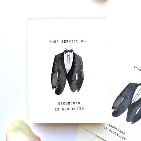 Groomsmen proposal card: Ask Your Best Man in Style, Will you be my groomsman, Groomsman Proposal, best man invitation, Choose your set