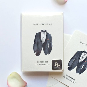 Groomsmen proposal card, Will you be my groomsman, Will you be my Best Man, Groomsman Proposal, best man invitation, Choose your set image 1