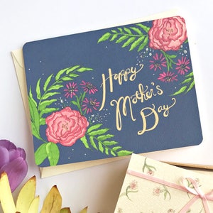 Mothers Day Card Floral - Mothers Day Cards - Floral Mothers Day Card - Happy Mothers Day Card - Happy Mothers Day - Mother's Day Gift
