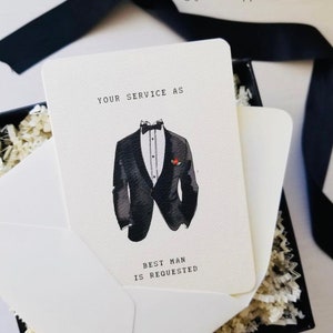 Groomsmen proposal card, Will you be my groomsman, Will you be my Best Man, Groomsman Proposal, best man invitation, Choose your set image 2