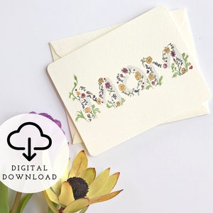 Carte imprimable pour la fête des mères - bricolage fête des mères - cadeau imprimable pour maman - carte joyeuse fête des mères - carte de fête des mères pour soeur - fichier PDF