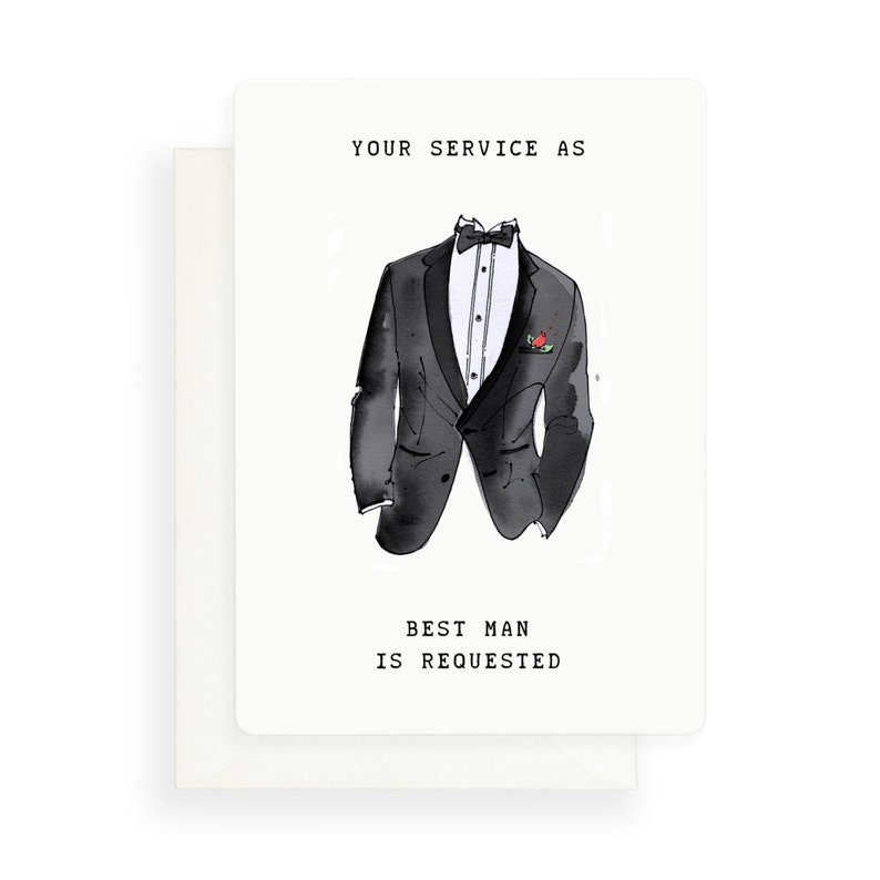 Groomsman Proposal Card, Will you be my groomsman, groomsman invitation, groomsmen proposal, Groomsmen gift, Will you be my best man image 4