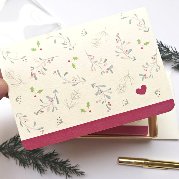 Boxed Christmas Card Etsy
