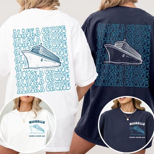 Alaska Cruise Shirts, Personalized Retro Alaska Cruise tShirt, Matching Family Cruise, Alaska Trip Group Shirt, Custom Cruising Alaska Shirt
