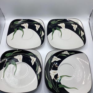 Sango Black Lily Dinnerware - Etsy