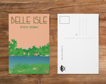 Belle Isle, Detroit, Michigan - 4in x 6in Postcard / Framable Art