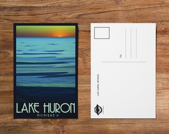 Lake Huron Postcard - 4in x 6in Postcard / Framable Art