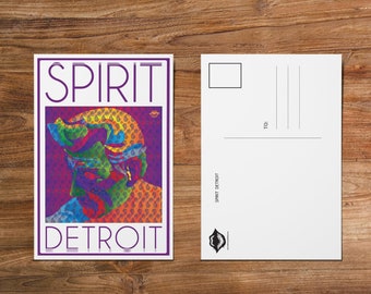 Spirit Detroit - 4in x 6in Postcard / Framable Art