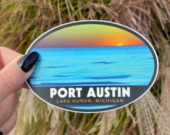 Port Austin, Michigan / Lake Huron - Travel Sticker