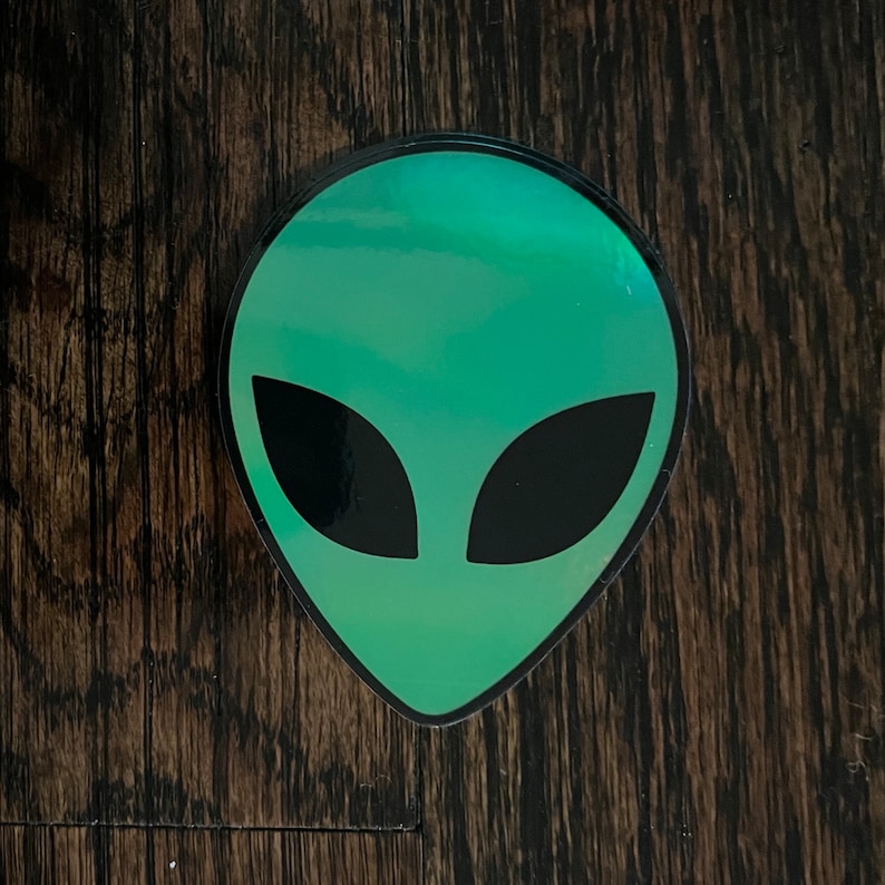 ALIEN Holographic Sticker Decal 90s 2000s Rave Y2K image 3