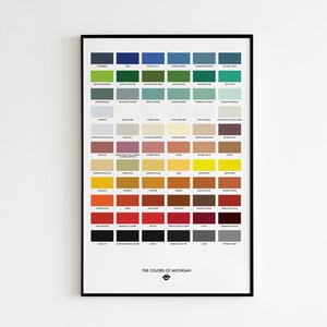The Colors of Michigan 11in. x 17in. Art Print
