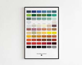 The Colors of Michigan 11in. x 17in. Art Print