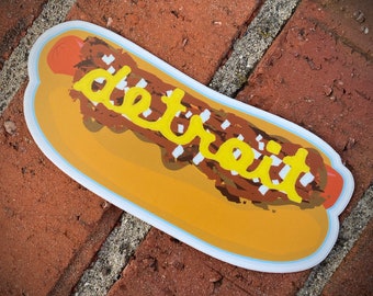 Detroit Coney Dog Sticker