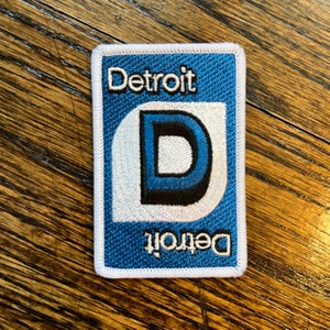 Detroit Uno Embroidered Iron-On Patch