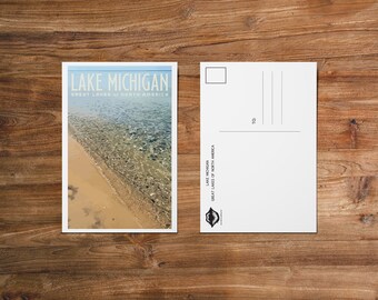 Lake Michigan - 4x6in. Postcard / Framable Art