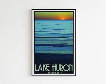 Lake Huron, Michigan 11x17 Print