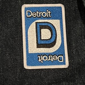 Detroit Uno Embroidered Iron-On Patch image 2