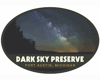 DARK SKY PRESERVE - Port Austin, Michigan Travel Sticker