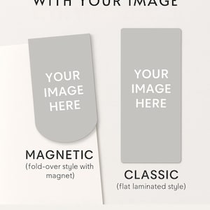 Custom Bookmark with Your Image – Personalized Magnetic or Classic Bookmark – Upload Your Design – Unique Bookish Gift for Readers