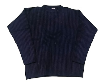 Stone Island Knit Sweater - Navy Blue Designer Jumper - Size M - Etsy