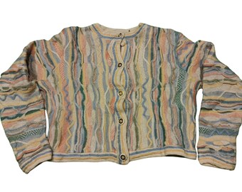 Vintage Le Rampare Italy 3D Knit Short Sleeve Sweater - Etsy