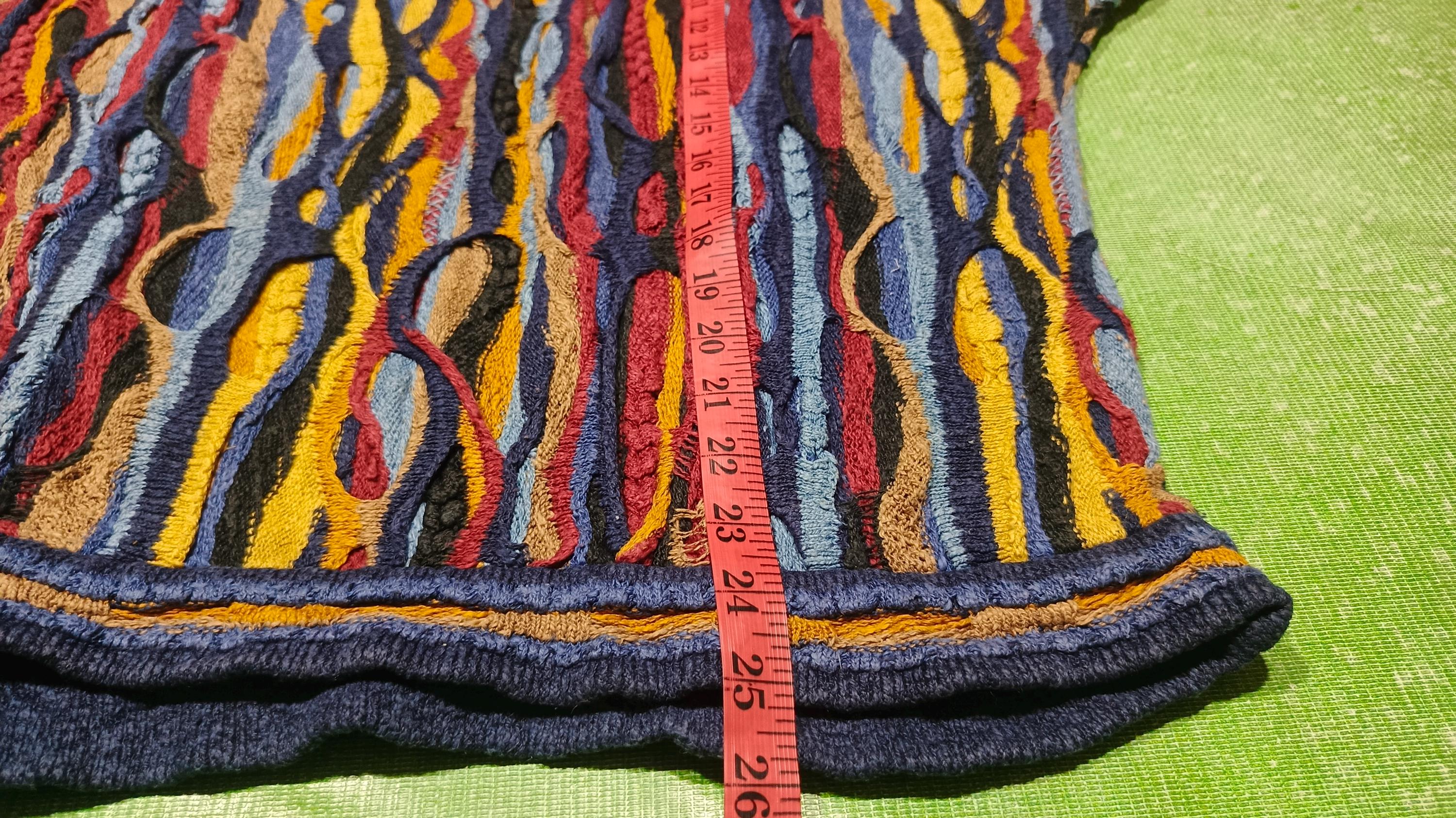 Vintage Coogi 3D Knit Sweater: 90s Hip Hop Style, Men