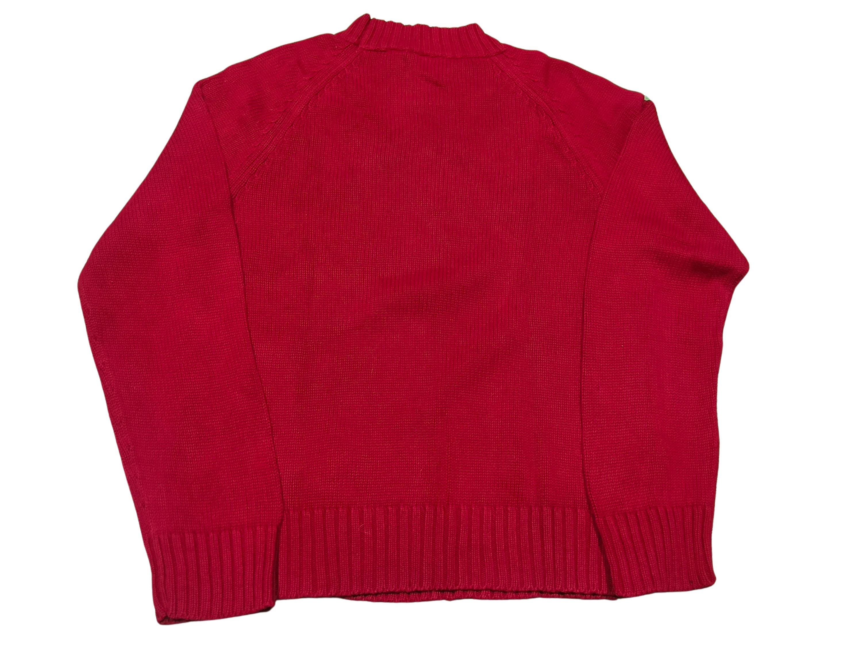 Vintage 90s Polo Ralph Lauren American Flag Knit Sweater: Women's