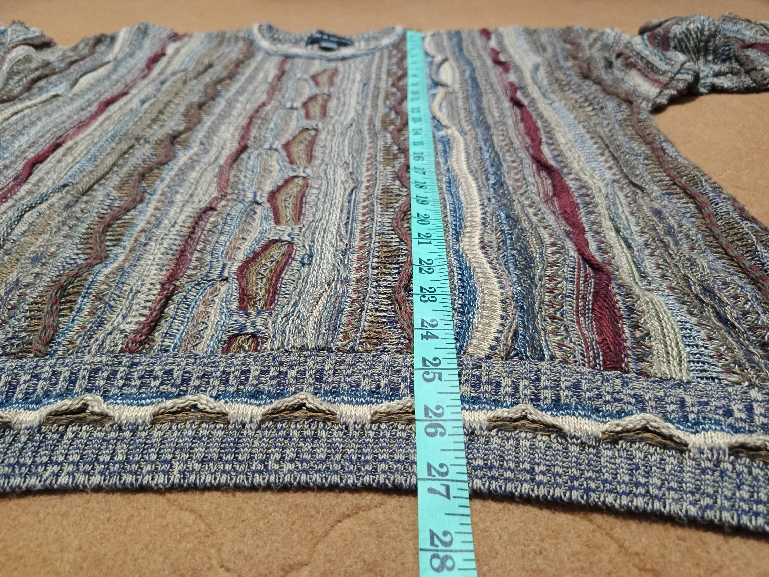 Vintage Croft & Barrow Coogi Style Sweater, 90s 3D Textured Knit 