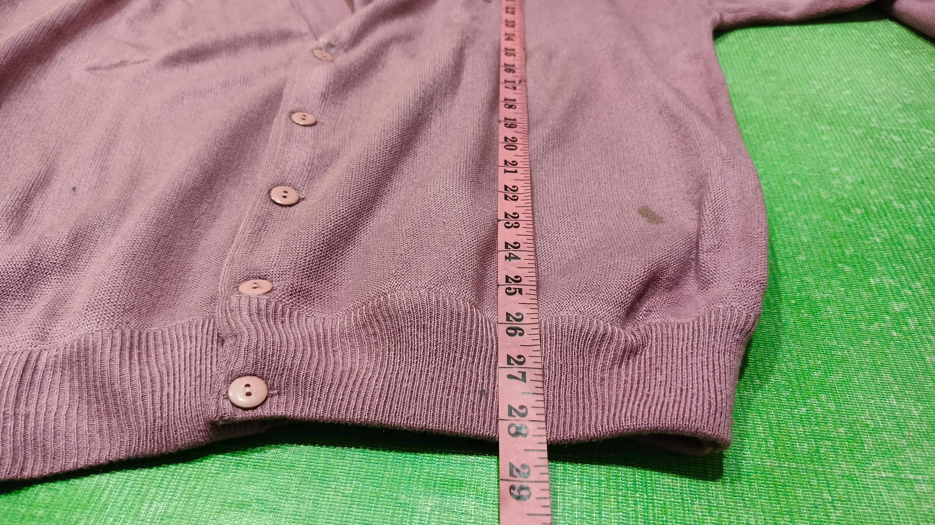 【Vintage】美品★Yves Saint Laurent ピンクカーディガン SAINT LAURENT - ② 正規品 サンローラン カーディガン ピンク レア 美