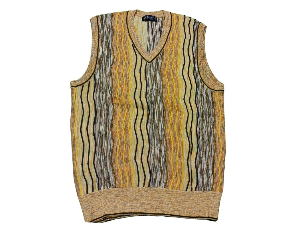 ベスト vintage coogi 3D knit vest 80s 90s old Vintage Coogi Style Knit Sweater Vest: 90s 3D Textured Abstract - Etsy