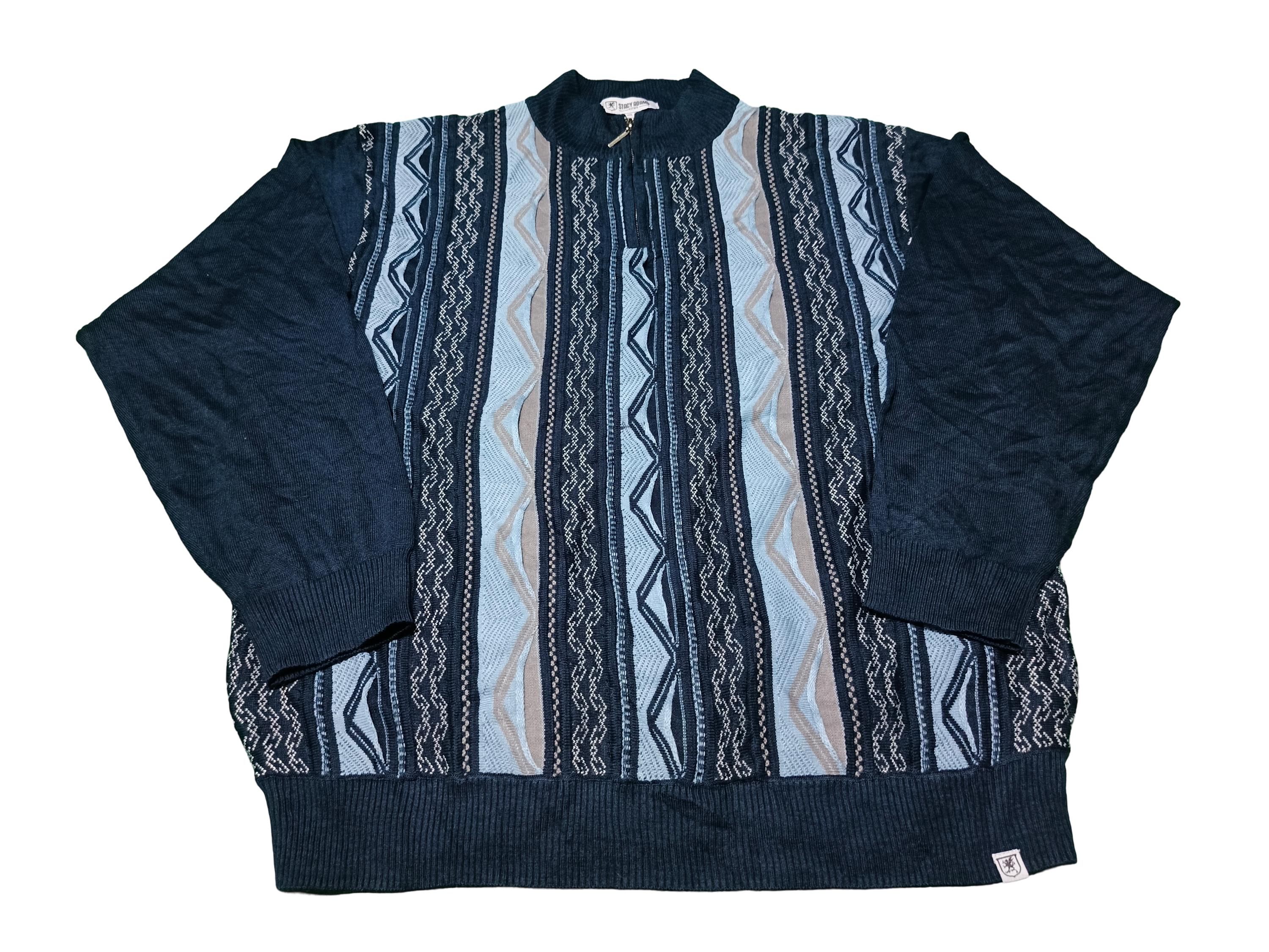 Vintage Coogi-style Sweater 3XL: 90s Geometric Knit Pullover - Etsy