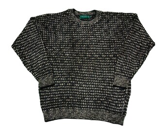 Vintage Tundra Canada Coogi Style Sweater: 90s Multicolor Knit, XL