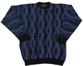Vintage 90s Coogi Blues Sweater - Tagged Large - Etsy