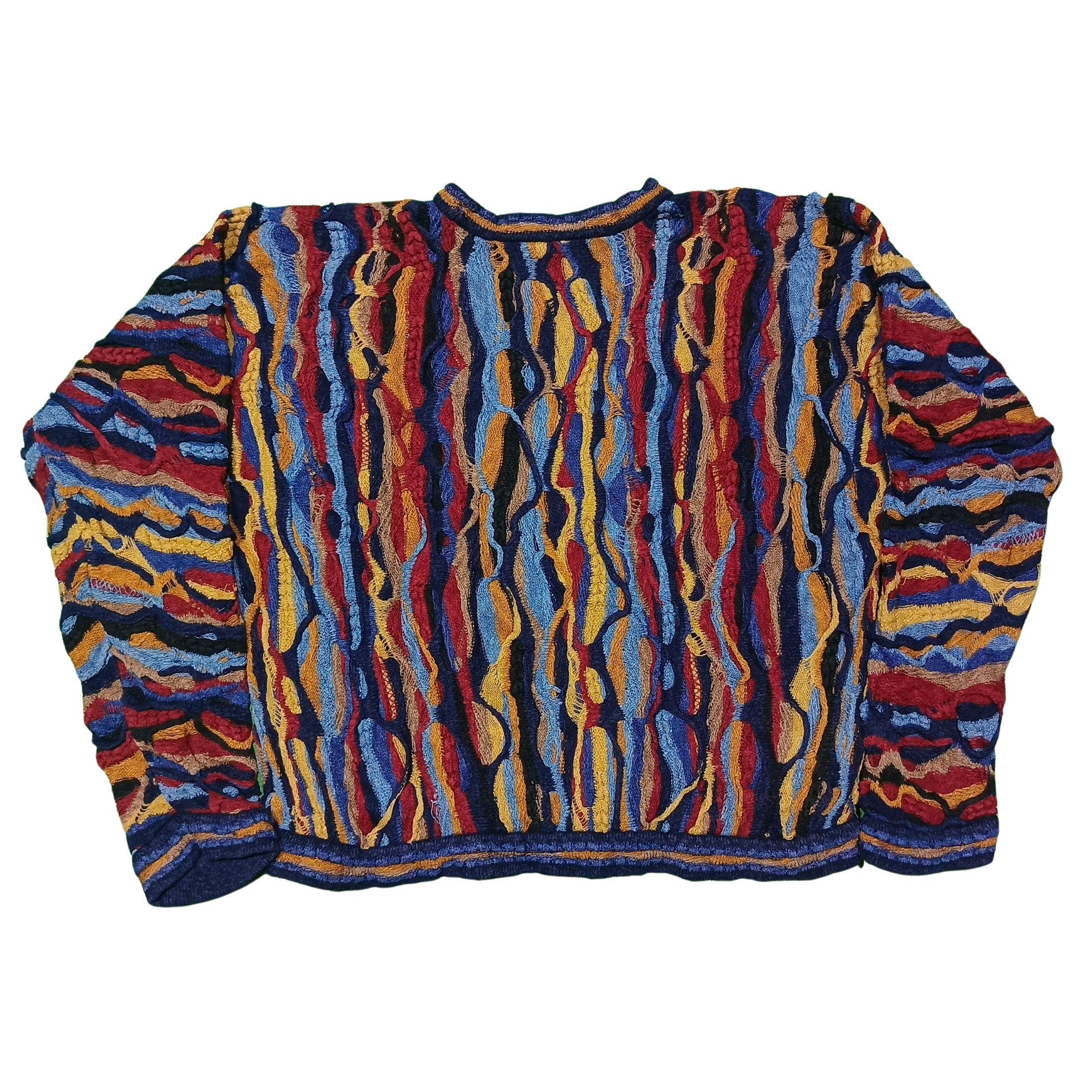 Vintage Coogi 3D Knit Sweater: 90s Hip Hop Style, Men's L - Etsy