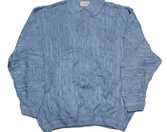 Vintage 90s Coogi Blues Sweater - Tagged Large - Etsy
