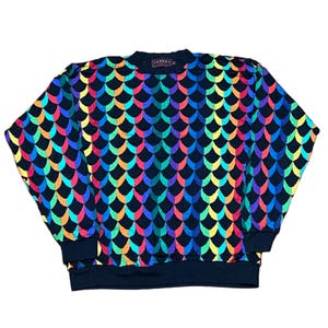 Vintage Tundra Canada Sweater: Coogi Style 3D Knit, Size L