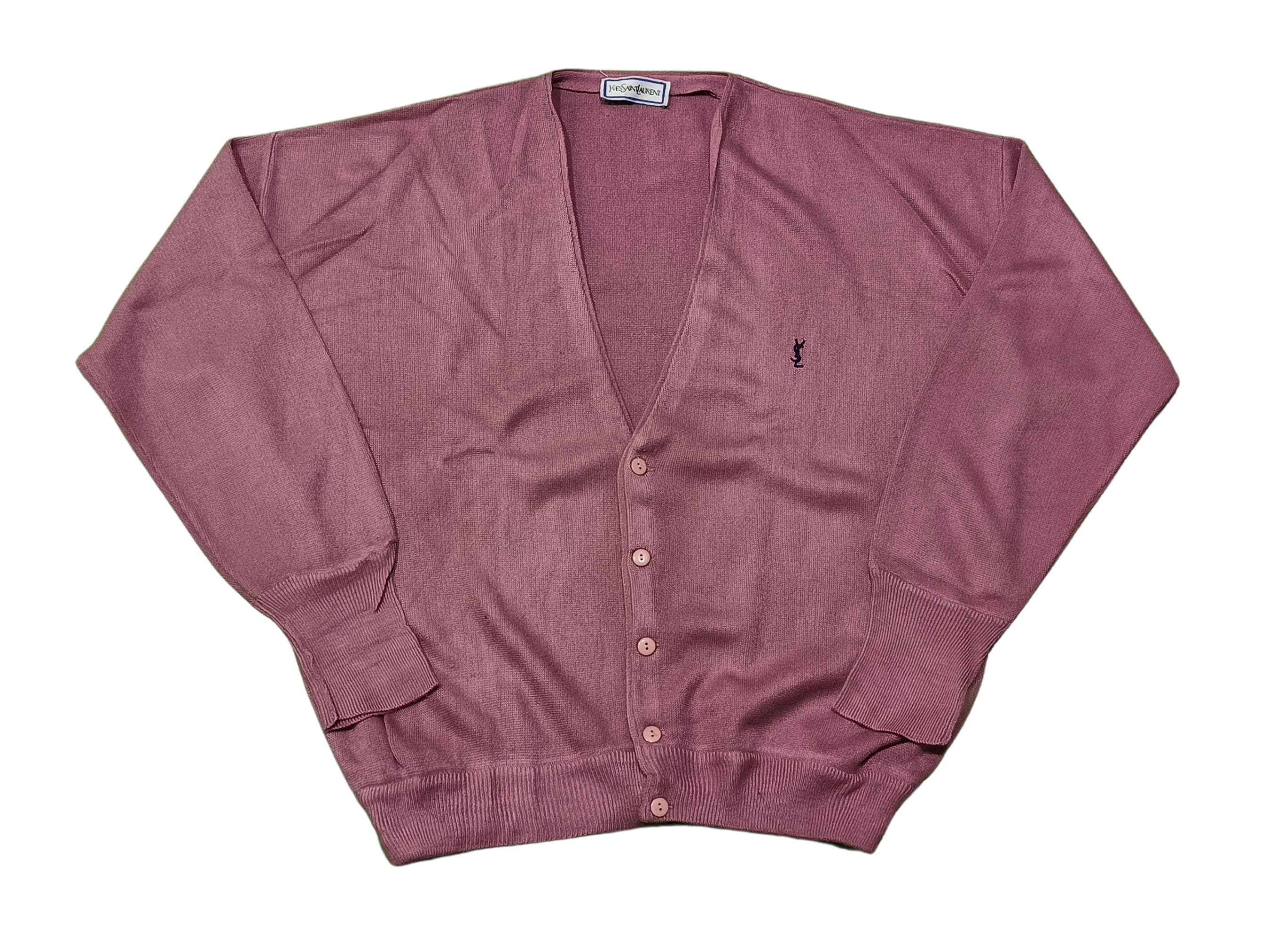 Vintage Saint Laurent Cardigan - Etsy