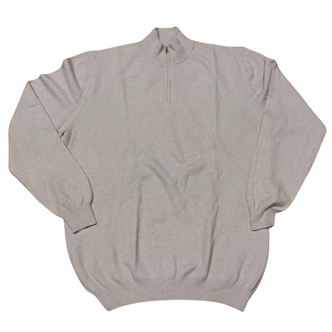 Vintage Loro Piana Baby Cashmere Quarter Zip Sweater: Italian