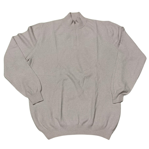 Vintage Loro Piana Baby Cashmere Quarter Zip Sweater: Italian