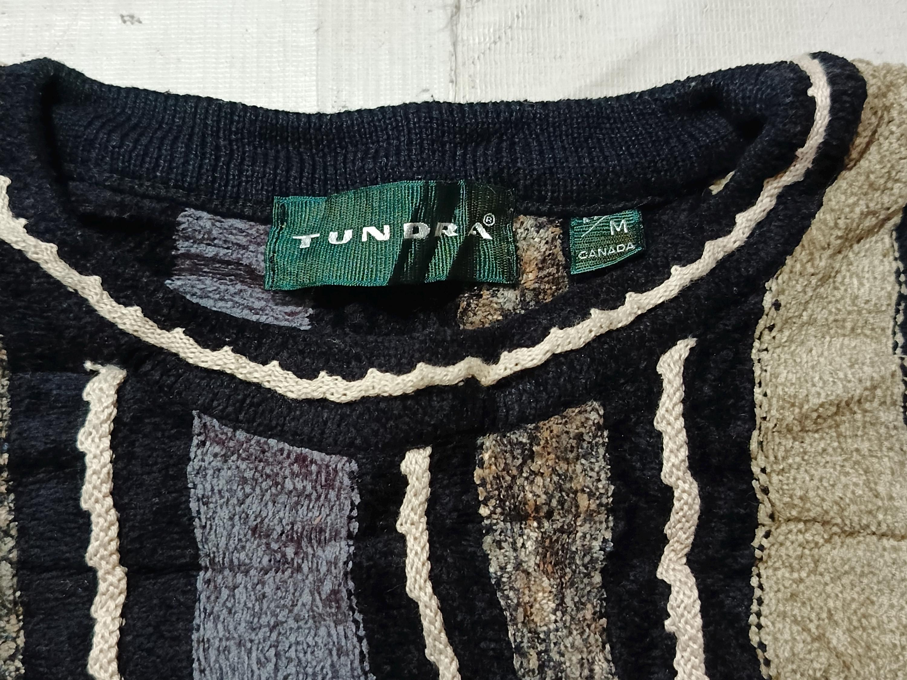 ヴィンテージ ツンドラ カナダ 3D ニット セーター：90年代 Coogi 