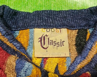 Vintage Coogi 3D Knit Sweater: 90s Hip Hop Style, Men's L - Etsy